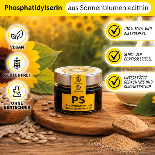 Flüssiges Phosphatidylserin (PS) 20 % aus Sonnenblumenlecithin