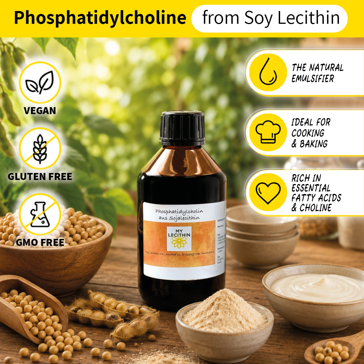 Phosphatidylcholin flüssig aus Sojalecithin  - 30% konzentriert