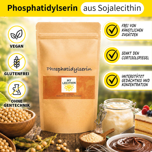 Phosphatidylserin (PS) 20 % Pulver aus Sojalecithin