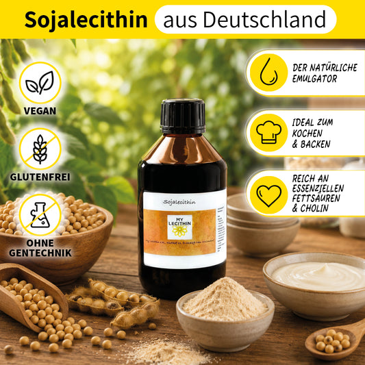 Soja-Lecithin | flüssiges Lecithin | produziert in Deutschland | gentechnikfrei | vegan