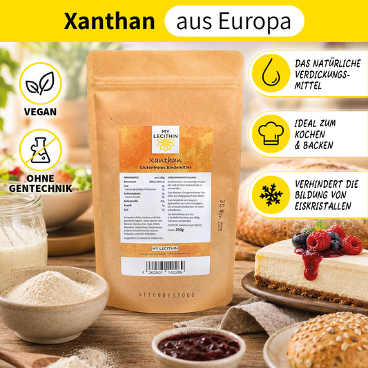 Xanthan Gum - glutenfreies Bindemittel, vegan, kalorienarm, MY LECITHIN