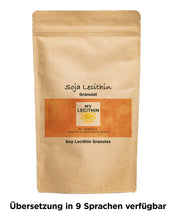 Load the image into the gallery viewer, Soy lecithin granules | produced in Germany | GMO-free | vegan

