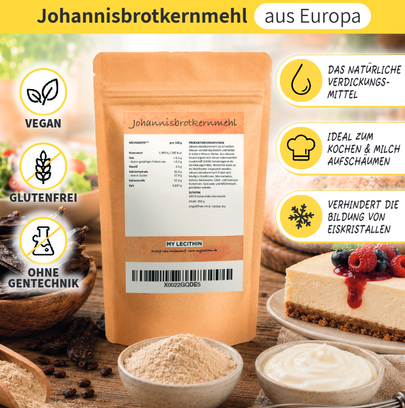 Johannisbrotkernmehl | Verdickungsmittel | Stabilisator | Geliermittel E410