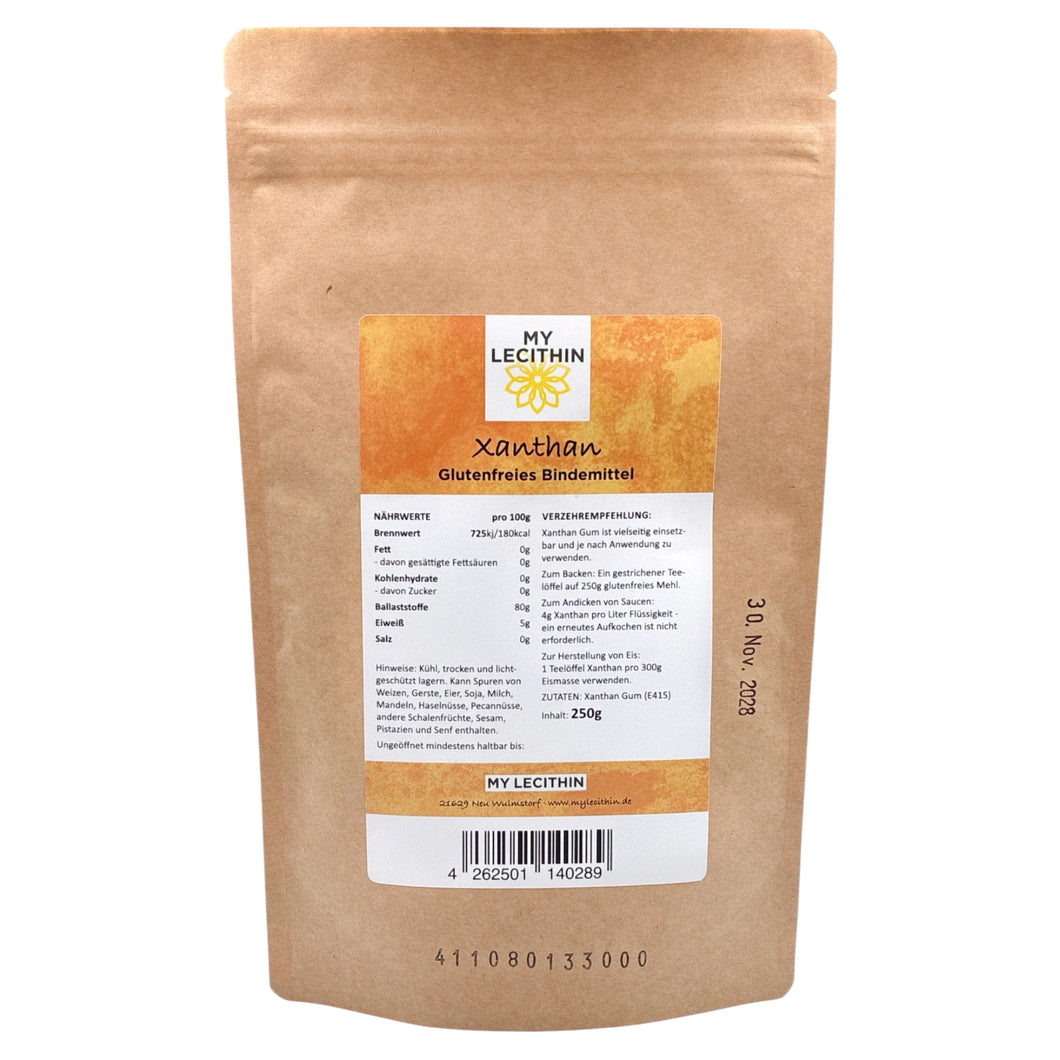 Xanthan Gum 250g - glutenfreies Bindemittel, vegan, kalorienarm, MY LECITHIN