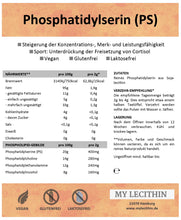 Lade das Bild in den Galerie-Viewer, Reines Phosphatidylserin aus Sojalecithin - die natürliche Unterstützung für mentale Klarheit. Entdecken Sie Qualität auf unserer Webseite für ein ausgeglichenes Wohlbefinden!
