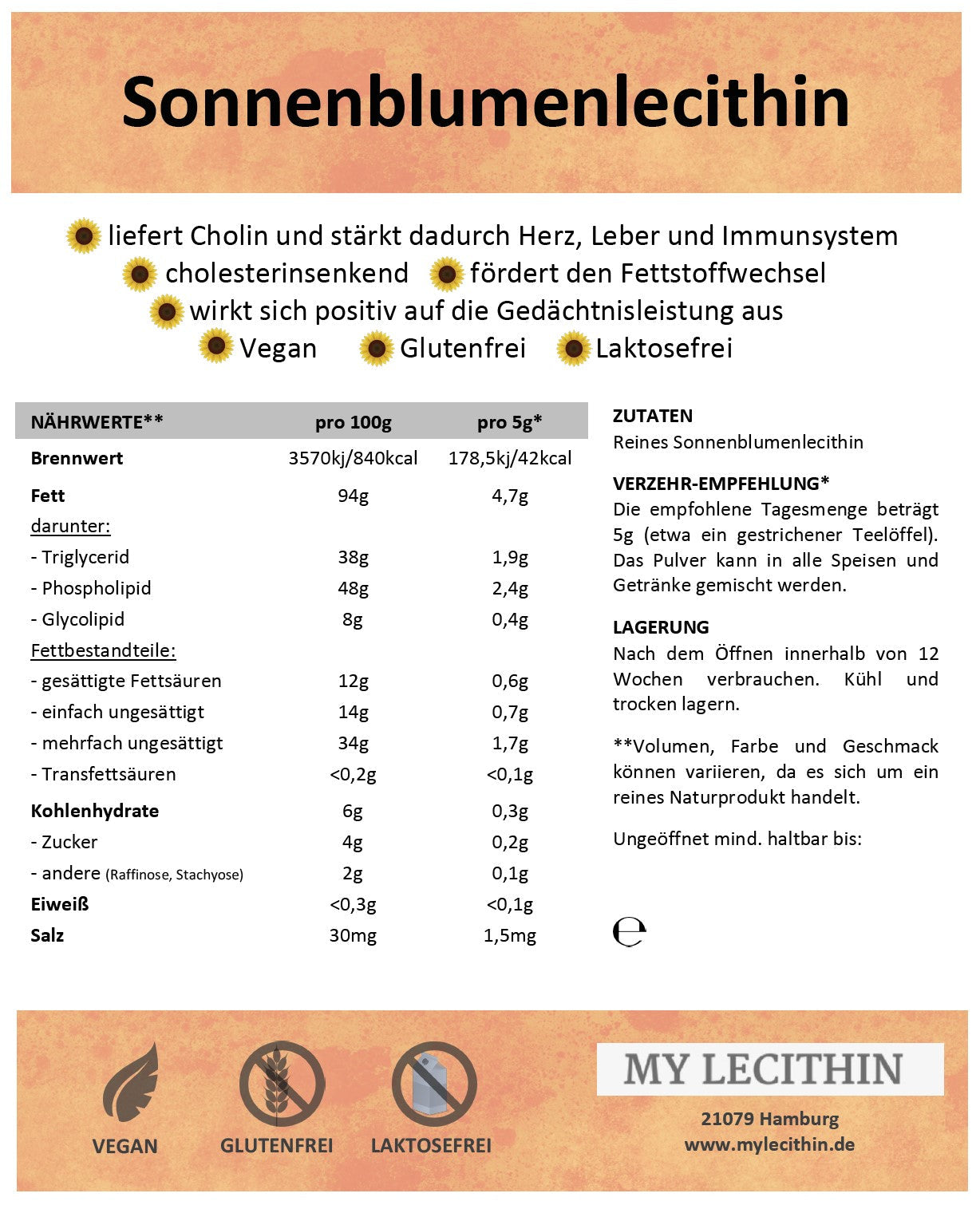 hochwertiges flüssiges Sonnenblumenlecithin - die natürliche Wahl für eine gesunde Lebensweise. Entdecken Sie Reinheit und Qualität auf unserer Webseite!