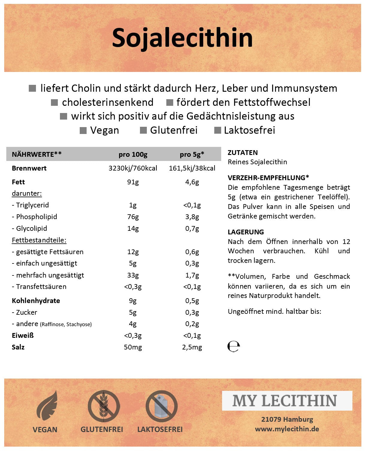 reines flüssiges Sojalecithin - die perfekte Ergänzung für eine ausgewogene Ernährung. Entdecken Sie Qualität und Vielseitigkeit auf unserer Webseite!