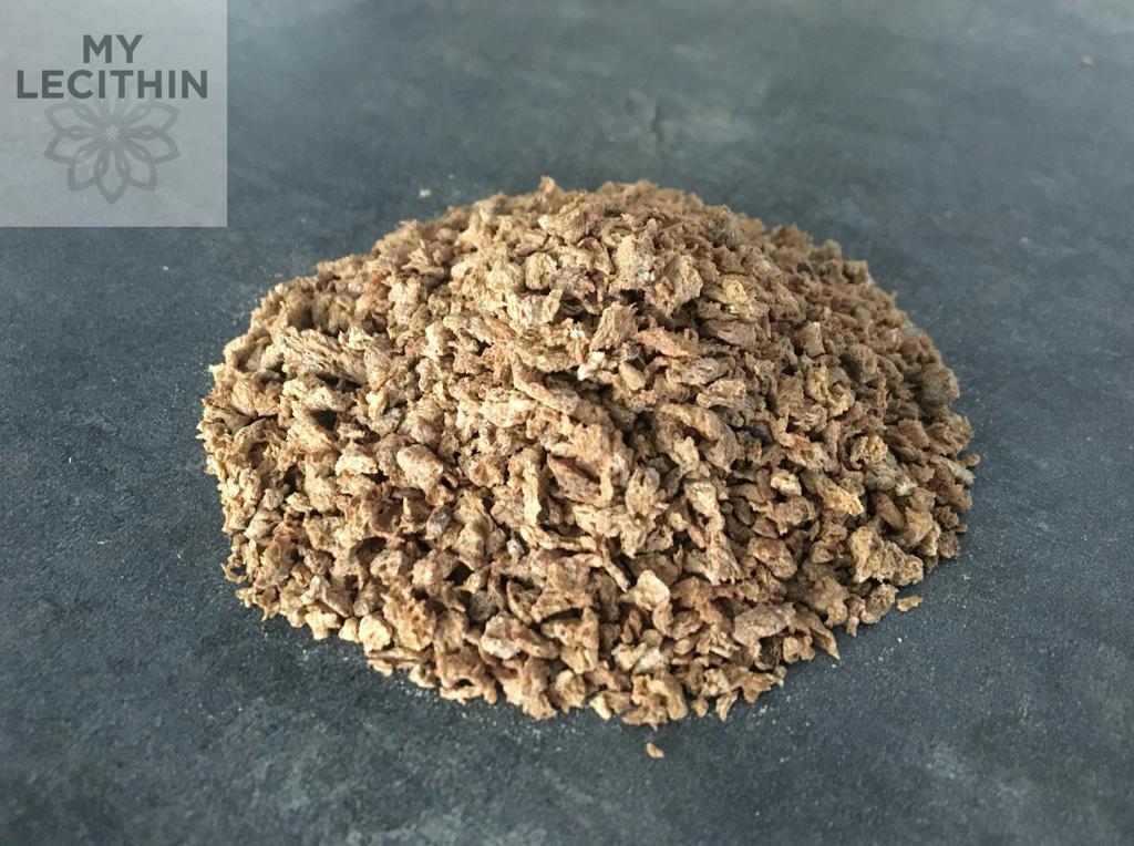 Textured soy granules - caramel